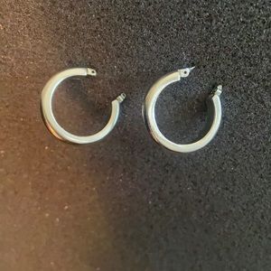 Lia Sophia silver hoop earrings